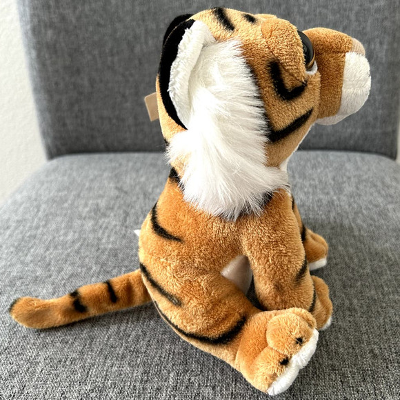 The Petting Zoo Plush Tiger Bright Eye Stuffed Animal, 8” - Picture 2 of 5